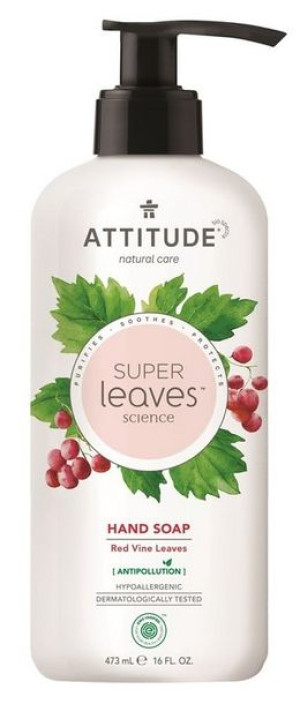 ATTITUDE Mydło do rąk Super Leaves Czerwone liście winogron
