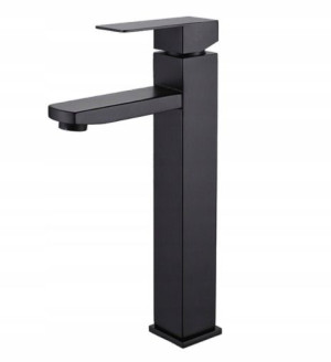 Delvant Square Bateria Umywalkowa Wysoka Czarna