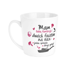 Kubek porcelanowy "Mam fantazję" 480 ml