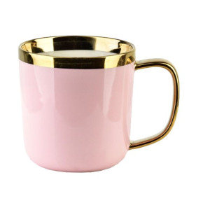 Kubek porcelanowy Sammy różowy 360 ml