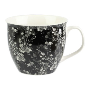 Kubek porcelanowy Black Nature czarny 550 ml