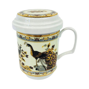 Kubek z zaparzaczem Pawie 300 ml