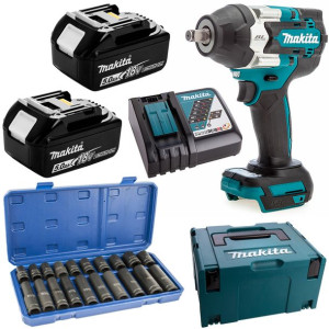 Klucz udarowy 700Nm 2x5Ah Makita DTW700RTJ nasadki