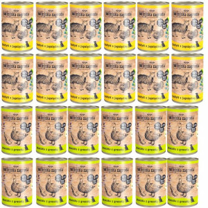 KARMA MOKRA DLA PSA  Wiejska Zagroda MIX SMAKÓW 400g  X 24