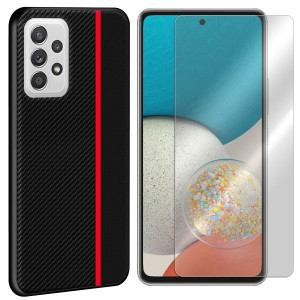 Etui Do Samsung Galaxy A53 5g Moto Carbon + Szkło