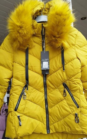 Kurtka Modna Zimowa Z Kapturem Asymetryczna R. Xl