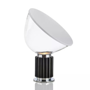 Lampka Nocna Biurkowa Stołowa Czarna Designerska