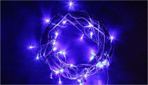 Lampki świąteczne 20 LED niebieskie na baterie 3m IP20 Joylight