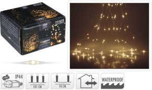 Lampki choinkowe świąteczne ozdobne 100 LED dekoracyjne programator