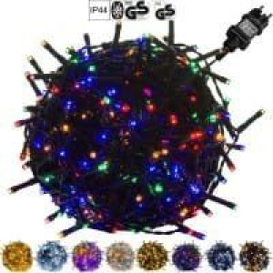Lampki choinkowe 600 LED 60 m kolorowe IP44 sieciowe