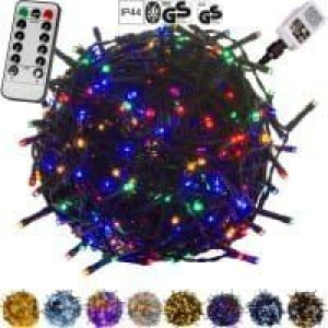 Lampki choinkowe 600 LED 60 m kolorowe IP44 Programator Pilot