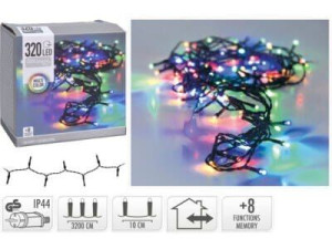 Lampki, światełka choinkowe 320 LED kolorowe zewnętrzne lampki dekoracyjne