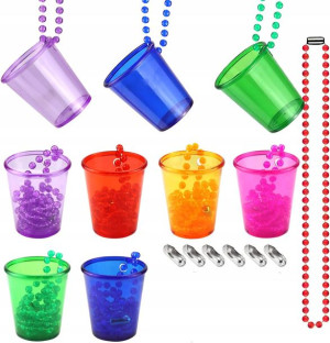 Zestaw Plastikowych Kieliszków z Łańcuszkiem