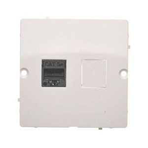 Basic Gniazdo komputerowe RJ45 kategoria 5e na wkręty BMF51.02/11 białe