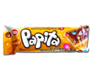 13 x Solen Papita baton z karmelem i  drażami 33g