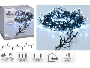 Lampki choinkowe 480 LED zimne białe wewnętrzne i zewnętrzne lampki