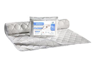 Podkład na materac antyalergiczny 200x220 Medical biały z gumką AMW