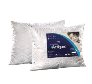 Poduszka antyalergiczna 50x60 Actigard 0,45 kg biała 100% bawełna wykończon