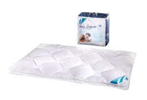 Kołdra antyalergiczna 160x200 Easy Dream Antystres 1,2 kg biała z włóknem w