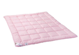 Kołdra antyalergiczna 155x200 Mikrofibra całoroczna 1120g różowa AMZ