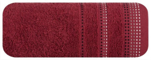 Ręcznik Pola 30x50 20 bordowy frotte 500 g/m2 Eurofirany