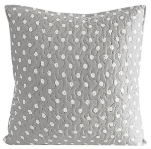 Poszewka dekoracyjna 45x45 Dots 02 stalowo biała Eurofirany