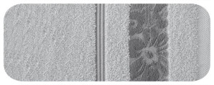 Ręcznik Sylwia 50x90 04 srebrny 500 g/m2 frotte Eurofirany