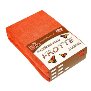 Prześcieradło frotte z gumką 160x200 ugier 052 grube 200g/m2 KARO