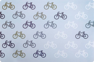 Podkładka na stół 30x44 Bike błękitna rowery Eurofirany