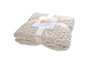 Koc narzuta z mikrofibry 150x200 Honey beżowy 16 Matex