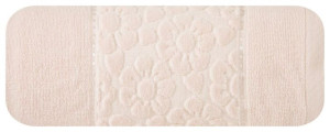 Ręcznik Gabi 50x90 jasno różowy 500 g/m2 kwiatki Eurofirany