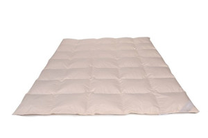 Kołdra z puchu 70% 155x200 Standardowa 1000g kremowa Piórex