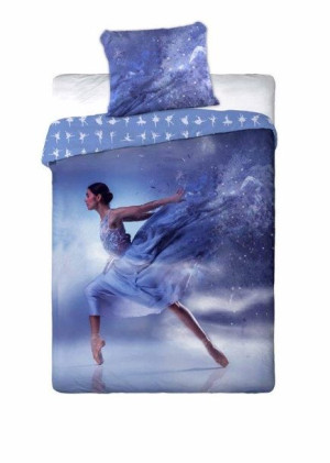Pościel bawełniana 160x200 Sportivo 001 baletnica Ballerina z jedną poszewk