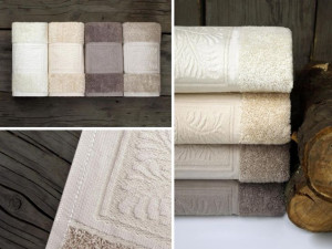 Ręcznik Ecco Bamboo 50x90 brązowy 520 g/m2 frotte Greno