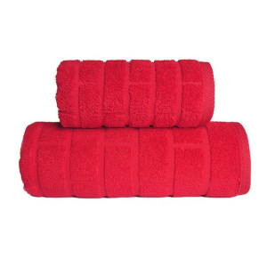 Ręcznik Brick 50x90 czerwony 500 g/m2 frotte Greno
