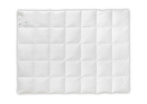 Kołdra puchowa 100% 200x220 Materacowa prestige ciepła 1550g biała AMZ