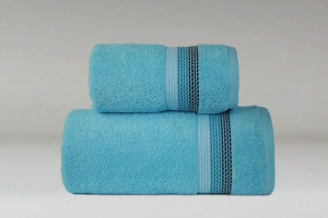 Ręcznik Ombre 70x140 turkusowy 450g/m2 Frotex Greno