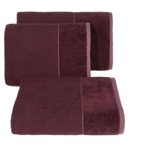 Ręcznik Lucy 50x90 bordowy 500g/m2 Eurofirany
