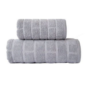 Ręcznik Brick 70x140 popielaty jasny 500 g/m2 frotte Greno