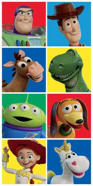 Ręcznik plażowy 70x140 Toy Story 0333 Szeryf Chudy Buzz Astral Rex Kosmici