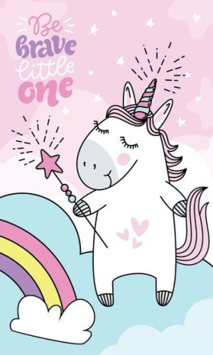 Ręczniczek do przedszkola 30x50 konik kucyk Jednorożec 1661 Unicorn magiczn