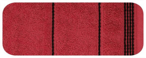 Ręcznik Mira 50x90 czerwony 13 frotte 500 g/m2 Eurofirany
