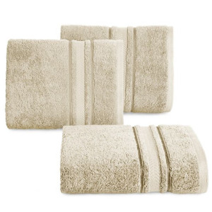 Ręcznik Nefre 50x90 beżowy frotte z bawełny egipskiej 550g/m2