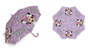 Parasolka dla dzieci Myszka Mini 7819 Minnie Mouse gwiazdki różowy parasol