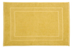 Dywanik łazienkowy 60x90 Caleb musztardowy bawełniany 650g/m2 Eurofirany