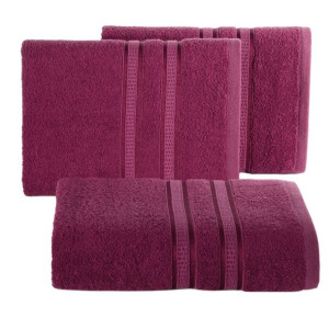 Ręcznik Mila 50x90 amarantowy bambusowy frotta 500g/m2 Eurofirany