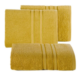 Ręcznik Mila 70x140 musztardowy bambusowy frotta 500g/m2 Eurofirany