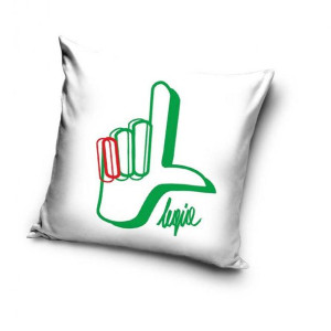 Poszewka Legia 40x40 3D Warszawa 6674 Logo dłoń zielona biała LW185001