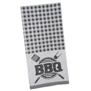 Ścierka kuchenna 50x70 BBQ szara kratka 7688P bawełniana 285g/m2 Clarysse