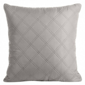 Poszewka dekoracyjna 40x40 Boni 3 srebrna wzór geometryczny romby